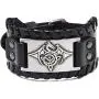 GUNGNEER Men Black Celtic Dragon Leather Bracelet Elastic Irish Strength Power Protection Irish Jewelry Accessories GUNGNEER Men Black Celtic Dragon Leather Bracelet Elastic Irish Strength Power Protection Irish Jewelry Accessories