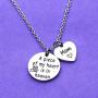 Eigso Memorial Jewelry A Piece of My Heart is in Heaven Necklace Sympathy Gift Memorial Keepsake for Loss of Mom Bereavement Gift Remembrance Necklace (Piece of My Heart NL)
