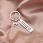 BAUNA Wolf Keychain Inspirational Gifts Throw Me to The Wolves and I Will Return Leading The Pack Motivational Keychain for Graduate Wolf Lover