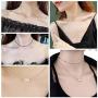 Finrezio 10 PCS Choker Necklace for Women Girls Dainty Layered Gold Chain Lucky Star Heart Pearl Turquoise Bead Necklaces Set