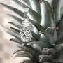 Sterling Silver Pineapple Necklace Pendant with 18'' Box Chain Sterling Silver Pineapple Necklace Pendant with 18'' Box Chain