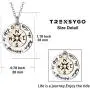 Compass Necklace, Traveller College Graduation Gifts Inspirational Jewelry, Compass Pendant Necklace, Compass Necklace Friendship, Compass Life Is A Journey Enjoy The Ride