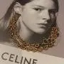 Statement 14k Gold Plated 4mm Thick Oval Chain Link Choker Toggle Necklaces Chunky Gold Jewelry for Women Mothers Gift