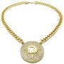 GWOOD 5 Percenter 7 Star Gold Color Pendant with 18 Inch Cuban Necklace