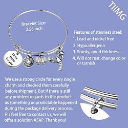 TIIMG I’ll Be There for You Bracelet Friendship Jewelry Inspirational Gift for Best Friend, Daughter, Sister, Mom