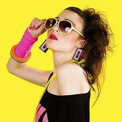 80s Cassette Tape Acrylic Dangle Earrings Vintage Punk Style Geometric Stereo Music Tape Earrings for Women Girls