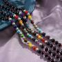 Cat Eye Jewels 6mm 8mm 48 59 Inch Long Beaded Multi Layered Mala Bead Strand Necklace for Women Men Girls