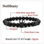 Nsitbbuery Fashion Crystal Crown Cuff Bracelet 8MM Matte Agate Stone Elastic Bracelet Nsitbbuery Fashion Crystal Crown Cuff Bracelet 8MM Matte Agate Stone Elastic Bracelet