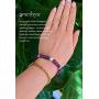 Amethyst Crystal Bracelet for Women Healing Love, Lava Rock Aromatherapy Diffuser Bracelet with Lavender Essential Oil, Chakra Yoga Meditation Bracelet