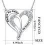 FANCYCD''Always My Sister Forever My Friend'' Love Heart Necklace, 18'', Jewelry for Women & Girls, Birthday Gifts for Sister, Best Friends.