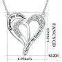 FANCYCD''Always My Sister Forever My Friend'' Love Heart Necklace, 18'', Jewelry for Women & Girls, Birthday Gifts for Sister, Best Friends.