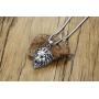 VNOX Stainless Steel Lion Head Pendant Necklace
