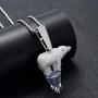 Moca Jewelry Iced Out Glacier Polar Bear Pendant 18K Gold Plated Chain Bling CZ Simulated Diamond Hip Hop Necklace for Men Women