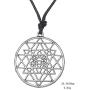 fishhook Hindu Sacred Geometry Symbol Sri Yantra Mandala Pendant Necklace