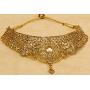 Bindhani Bollywood Jewellery Bridal Bridemaids Wedding Kundan Choker Gold Plated Indian Necklace Earrings Tikka Jewelry Set for Women