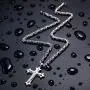 INBLUE Cross Necklace Pendant for Men Boys Women Girls Stainless Steel Cross Faith Necklace Cubic Zirconia Christian Prayer Gifts Friendship Jewelry with 22/24 inches Byzantine Chain INBLUE Cross Necklace Pendant for Men Boys Women Girls Stainless Steel Cross Faith Necklace Cubic Zirconia Christian Prayer Gifts Friendship Jewelry with 22/24 inches Byzantine Chain