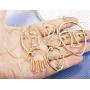 Thunaraz 6Pairs Face Earring Set Geometric Modeling Dangle Hollow Face Hand Shape Drop Earring for Women Teens Girls
