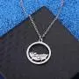 WUSUANED Pet Lover Gift Hamster Wheel Necklace Crazy Hamster Lady Hamster Lover Pendant Necklace Animal Lover Jewelry Gift for Women