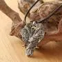 HAQUIL Viking Jewelry Huginn and Muninn Raven Couple Pendant Necklace for Men and Women HAQUIL Viking Jewelry Huginn and Muninn Raven Couple Pendant Necklace for Men and Women