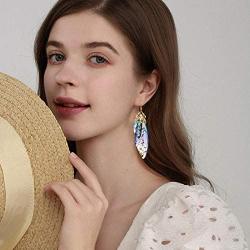 BELLA-Bee Butterfly Wing Drop Dangle Earrings Gold Plated Crystal Rhinestone for women girls wedding Jewelry
