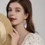BELLA-Bee Butterfly Wing Drop Dangle Earrings Gold Plated Crystal Rhinestone for women girls wedding Jewelry BELLA-Bee Butterfly Wing Drop Dangle Earrings Gold Plated Crystal Rhinestone for women girls wedding Jewelry