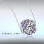 FOREVER QUEEN Birthstone Charms for Charms Bracelet- 925 Sterling Silver Bead Openwork Charms, Happy Birthday Charms for Bracelet and Necklace