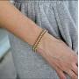 JA.S.JR 14K Gold Plated Bead Bracelet for Women Boho Bohemian Bracelet Set Jewelry