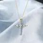 caselast Cross Angel Wings Pendant Necklace Guardian Angel Cubic Zirconia Necklace Valentines Day Jewelry Gifts for Her Women Girls(Gold) caselast Cross Angel Wings Pendant Necklace Guardian Angel Cubic Zirconia Necklace Valentines Day Jewelry Gifts for Her Women Girls(Gold)