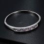 Almusen Women Hollow Bangle Cubic Zirconia Stones Jewelry for Women with Crystal Bracelet Birthday Women Teen Girls Women Girls Valentines Day Gifts with Elegant Jewelry Box