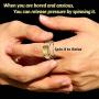 FaithHeart Rotatable Band Rings Stainless Steel Christ Spinner Ring for Men Women Statement Jewelry Can Personalized Engraving