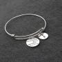 AKTAP Mental Health Awareness Bracelet Semicolon Inspirational Jewelry When The World Says Give Up Hope Whispers Try One More Time