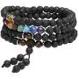 Top Plaza 108 Mala Prayer Beads Stretch Bracelet 7 Chakra Healing Crystal Stone Multilayer Wrap Bracelets Yoga Meditation Reiki Quartz Jewelry for Womens Mens Top Plaza 108 Mala Prayer Beads Stretch Bracelet 7 Chakra Healing Crystal Stone Multilayer Wrap Bracelets Yoga Meditation Reiki Quartz Jewelry for Womens Mens