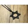 Jewish Religious Symbol Jewelry Stainless Steel Star of David Hexagram Pendant Necklace for Men