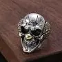Skull Head Ring for Men, Joker Skull Ring, Gothic Clown Skull Ring Cocktail Party Ring, Vampire Skull Ring, Cool Devil Ring Halloween Biker, Vintage Punk Skull Jewelry Gift for Men Boys Skull Head Ring for Men, Joker Skull Ring, Gothic Clown Skull Ring Cocktail Party Ring, Vampire Skull Ring, Cool Devil Ring Halloween Biker, Vintage Punk Skull Jewelry Gift for Men Boys