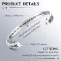 Jewenova Inspirational Cuff Bracelets for Women Men Motivational Mantra Bangle Friendship Bracelets Personalized Birthday Jewelry Gift with Box