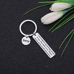 CYTING Apology Keychain Gift Im Sorry Gift Forgive Me Gift Sorry Jewelry Gift for Family Best Friends