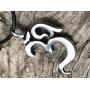 Trilogy Jewelry Pewter Ohm Om Yoga Buddha Namaste Pendant on Leather Necklace