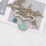 WSNANG Sorority Gift Graduation Gift Leaf Pendant Paraphernalia Earrings Gift for Women Girls