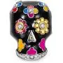 NinaQueen''Skull and Rose'' 925 Sterling Silver Sunflower Charms Multicolor Enamel Charm Beads, Best Halloween Gifts for Women