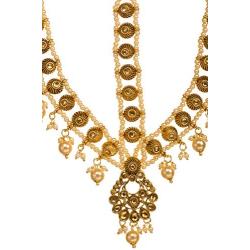 Bindhani Indian Bollywood Style Wedding Maang Tikka Bridal Gold Plated Matha Patti Traditional Mang Tika Jewellery Damini Bridesmaid Hair Accessories Bahubali Head Jewelry for Women