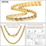 OSTAN 2.0 MM 3MM 4MM 5MM Twist Rope Necklace Stainless Steel Chain Necklace Men Women Jewellery