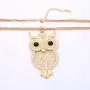 Ouran Long Necklace for Women,Owl Pendant Necklace for Girls Gold and Silver Chain Necklace with CZ Crystal Ouran Long Necklace for Women,Owl Pendant Necklace for Girls Gold and Silver Chain Necklace with CZ Crystal