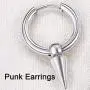 Topsteel Stainless Steel Spike Hoop Earrings for Men Women, Cross/Bar/Feather Cool Goth Punk Eboy Jewelry, Statement Jewelry, Come Gift Box Topsteel Stainless Steel Spike Hoop Earrings for Men Women, Cross/Bar/Feather Cool Goth Punk Eboy Jewelry, Statement Jewelry, Come Gift Box