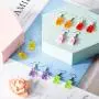 10 Pairs Gummy Candy Bear Earrings Resin Bear Drop Colorful Cartoon Dangle Drop for Women 10 Pairs Gummy Candy Bear Earrings Resin Bear Drop Colorful Cartoon Dangle Drop for Women