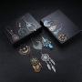 Florideco 12 Pairs Bohemian Vintage Drop Earrings Retro Boho Dangle Earrings for Women Waterdrop Petal Leaf Earrings Set