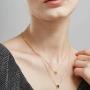 Dainty Tiny Initial Necklace, 14K Gold Plated Lowercase Letter Necklace Small Initial Pendant Necklaces for Women Girls Personalized Minimalist Delicate Monogram Children Kids Alphabet Necklace