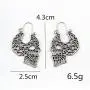 Unisex 925 Sterling Silver Plated Hollow White Skull Earring Human skeleton Head Charm Lever-back Dangle Earrings Unisex 925 Sterling Silver Plated Hollow White Skull Earring Human skeleton Head Charm Lever-back Dangle Earrings