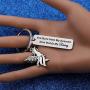 WUSUANED Inspirational Keychain You Have Seen My Descent Now Watch My Rising Phoenix Bird Jewelry