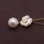 JYX Pearl Pendant 18K Gold Luxurious 8-8.5mm White Japanese Akoya Pearl Seawater Cultured Pearl Pendant Necklace JYX Pearl Pendant 18K Gold Luxurious 8-8.5mm White Japanese Akoya Pearl Seawater Cultured Pearl Pendant Necklace