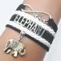 HHHbeauty Elephant Bracelet Jewelry Infinity Love Elephant Gifts Elephant BFF Jewelry Bracelet Gifts for Women, Girls, Men, Boys, Elephant Lovers, Mom Elephant Gifts